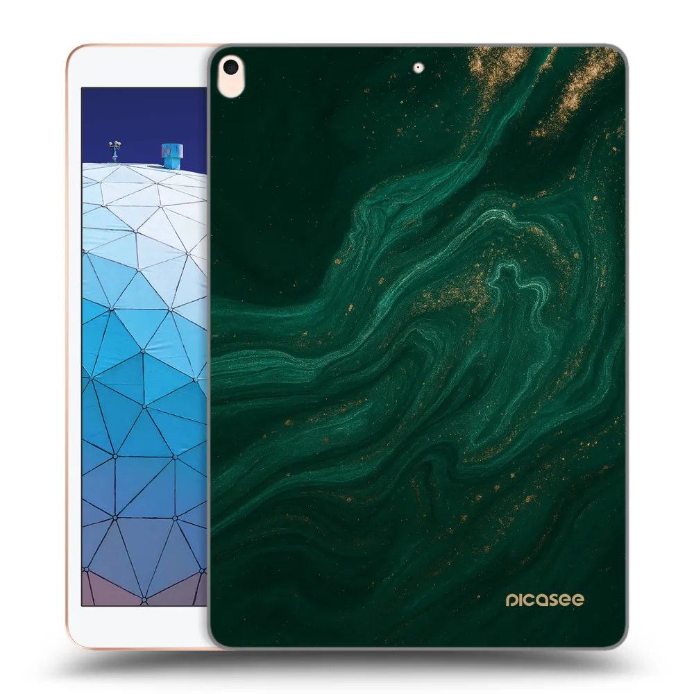 Picasee husă transparentă din silicon pentru Apple iPad Air 10.5" 2019 (3.gen) - Green
