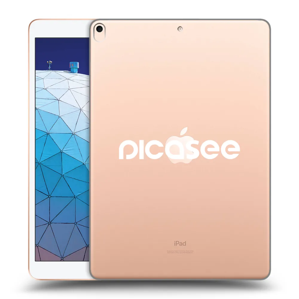 Picasee husă transparentă din silicon pentru Apple iPad Air 10.5" 2019 (3.gen) - Picasee - new logo - white