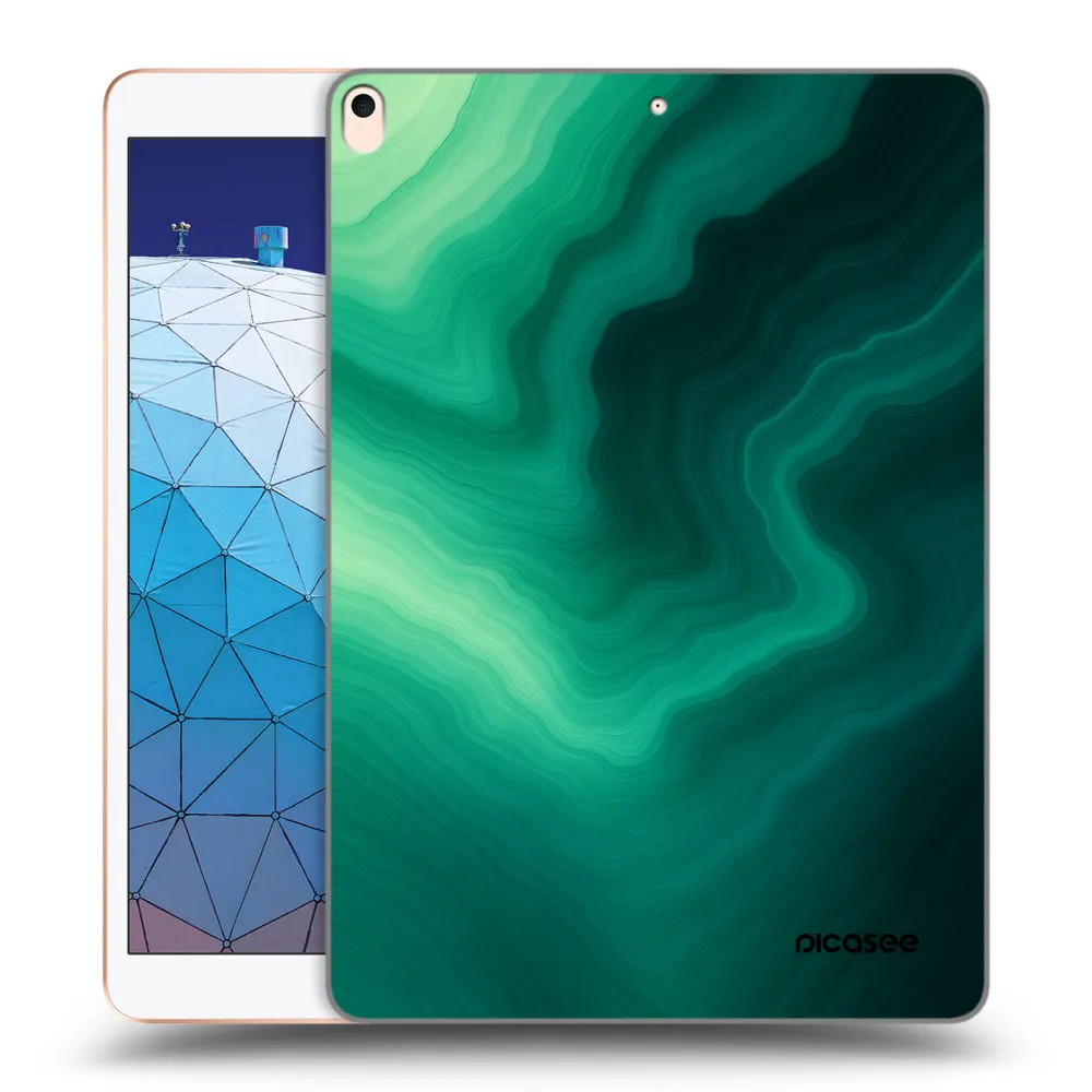 Picasee husă transparentă din silicon pentru Apple iPad Air 10.5" 2019 (3.gen) - Malachite