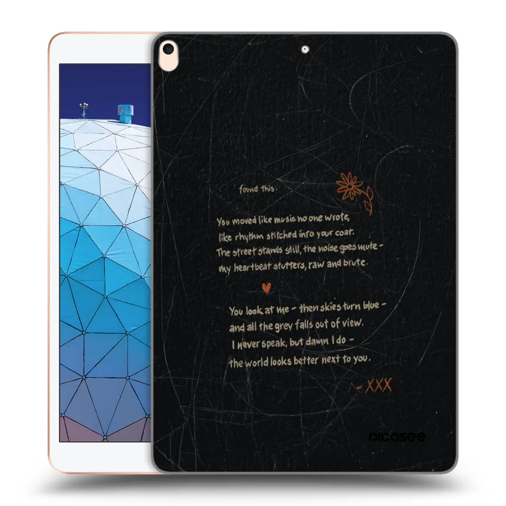 Picasee husă transparentă din silicon pentru Apple iPad Air 10.5" 2019 (3.gen) - POET
