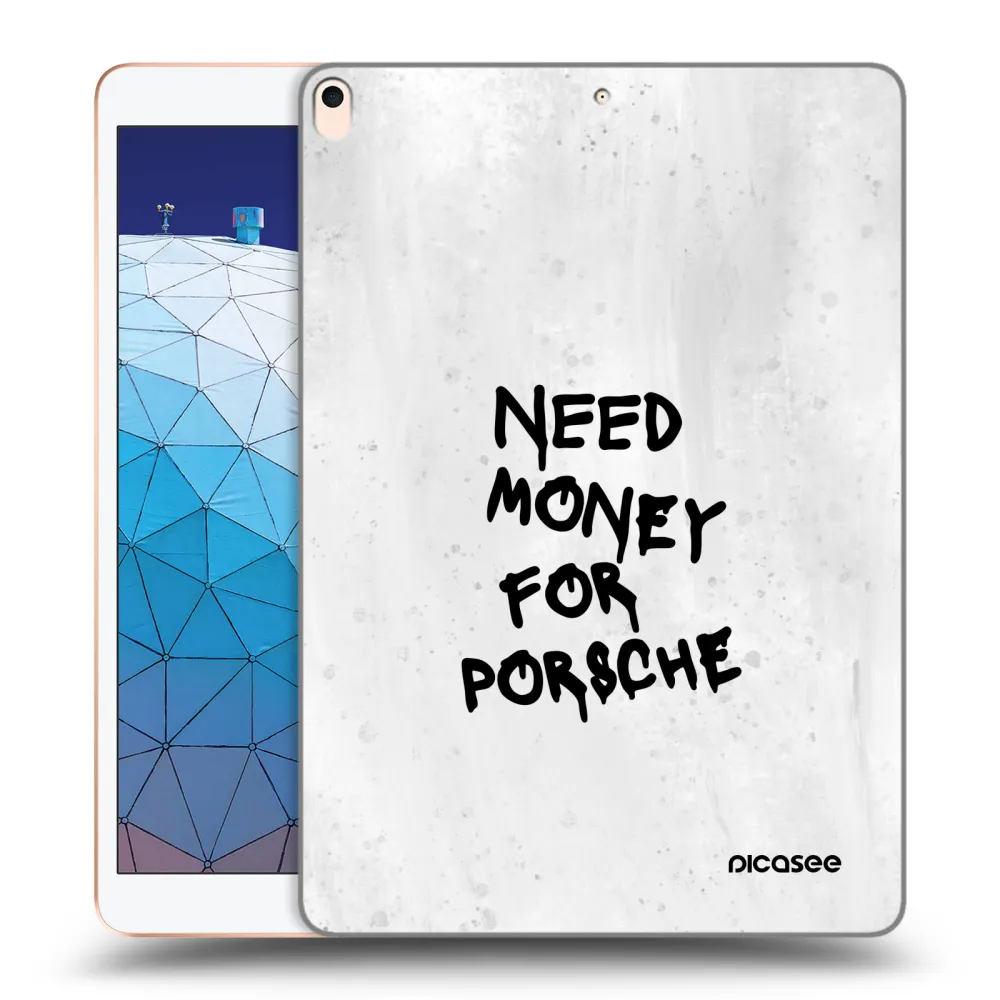 Picasee husă transparentă din silicon pentru Apple iPad Air 10.5" 2019 (3.gen) - White Dollar