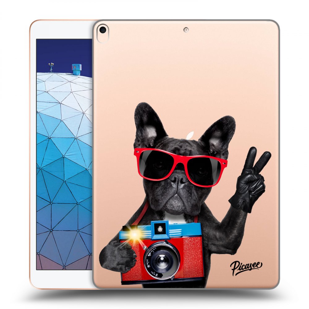 Picasee husă transparentă din silicon pentru Apple iPad Air 10.5" 2019 (3.gen) - French Bulldog
