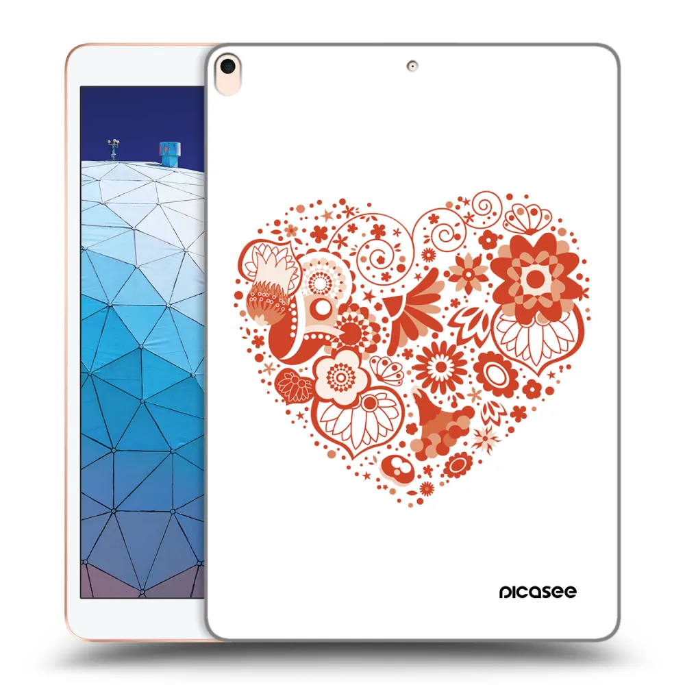 Picasee husă transparentă din silicon pentru Apple iPad Air 10.5" 2019 (3.gen) - Big heart
