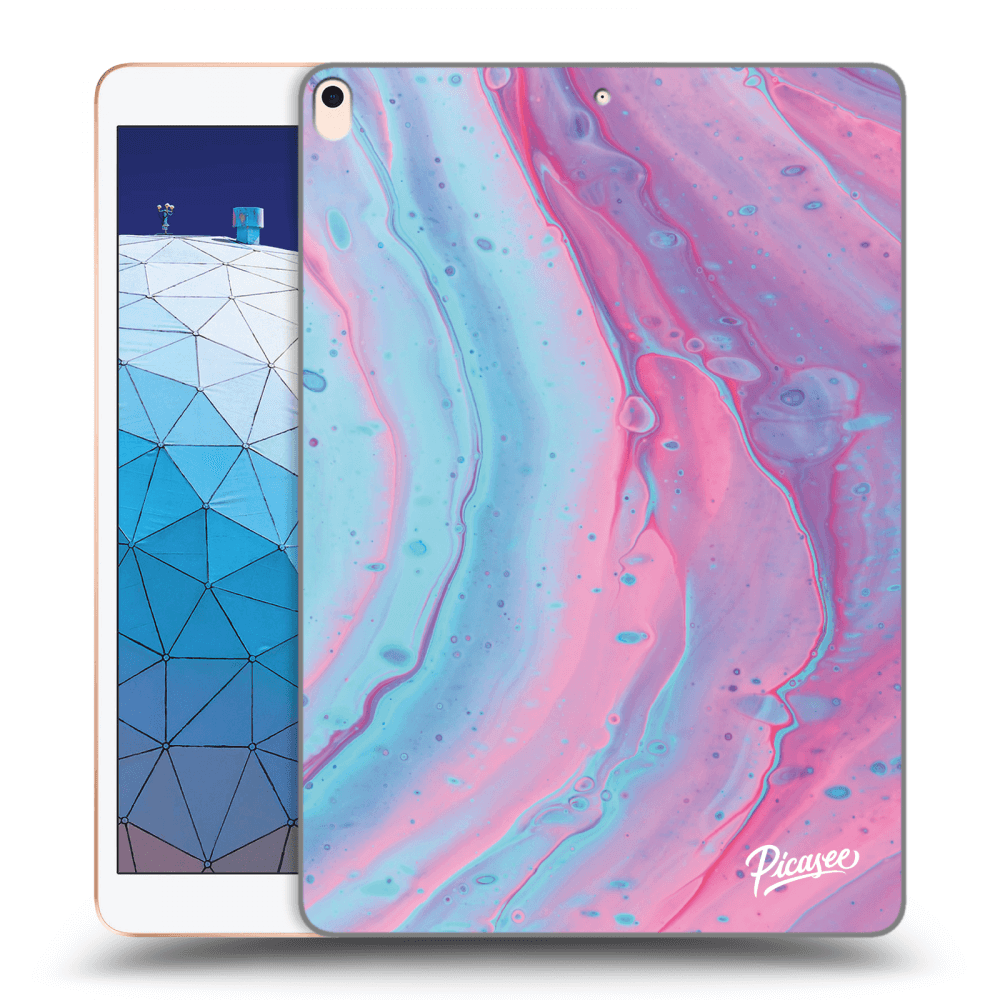 Picasee husă transparentă din silicon pentru Apple iPad Air 10.5" 2019 (3.gen) - Pink liquid