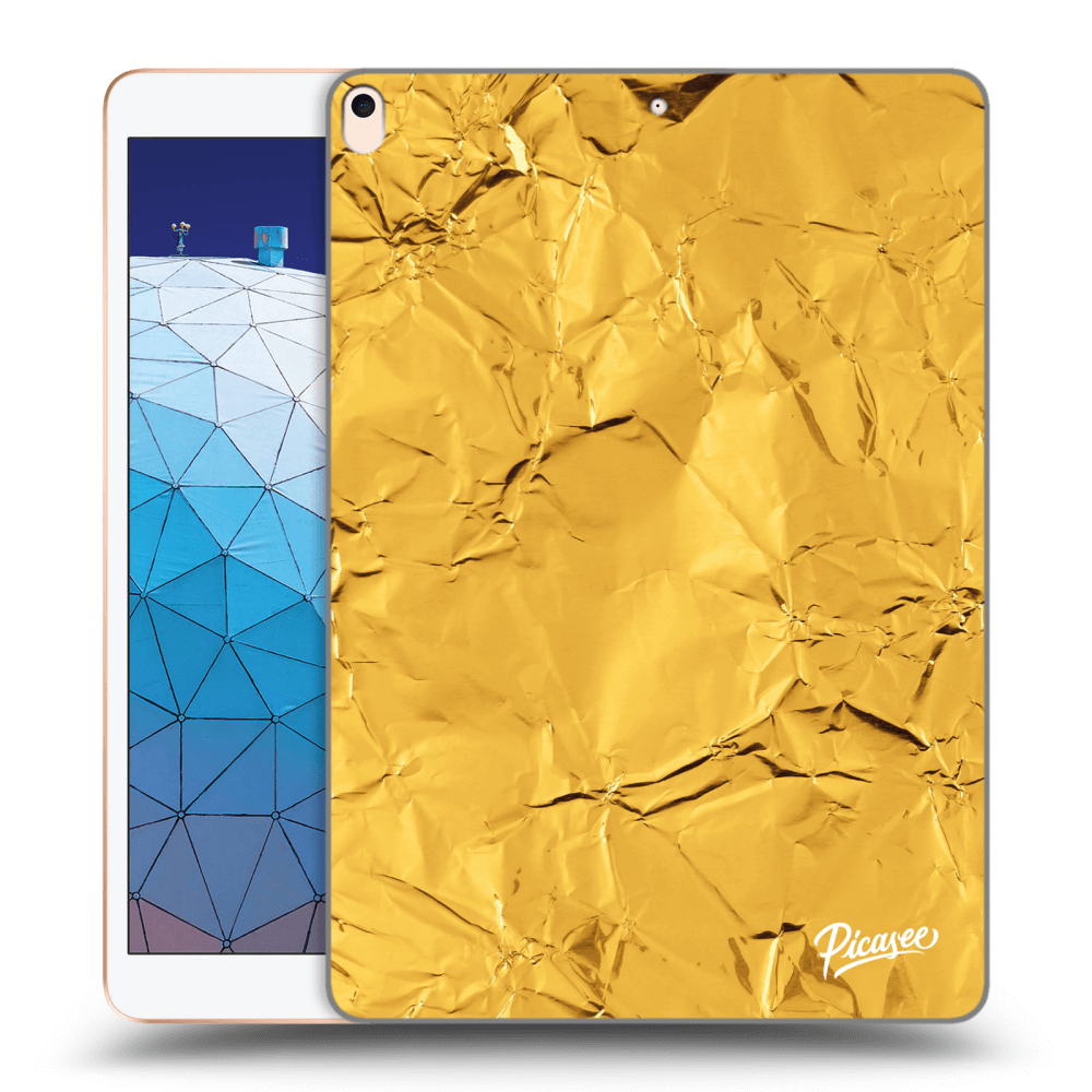 Picasee husă transparentă din silicon pentru Apple iPad Air 10.5" 2019 (3.gen) - Gold