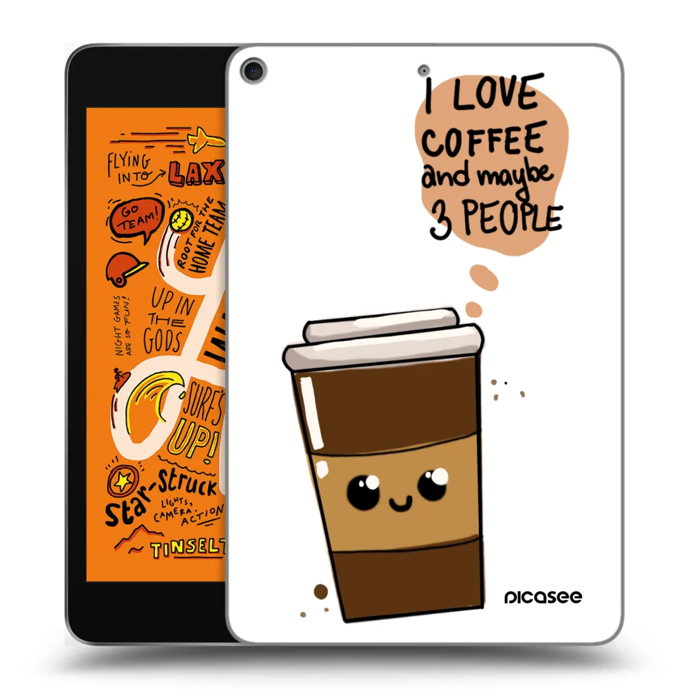 Picasee husă transparentă din silicon pentru Apple iPad mini 2019 (5. gen) - Cute coffee