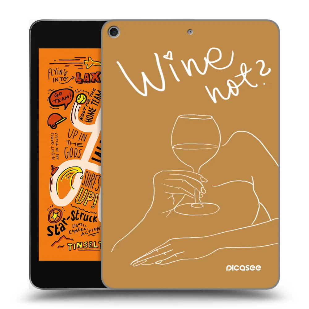Picasee husă transparentă din silicon pentru Apple iPad mini 2019 (5. gen) - Wine not