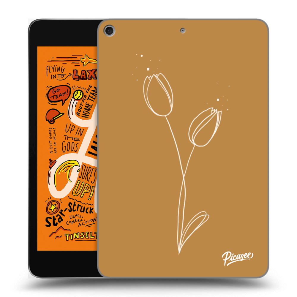 Picasee husă transparentă din silicon pentru Apple iPad mini 2019 (5. gen) - Tulips