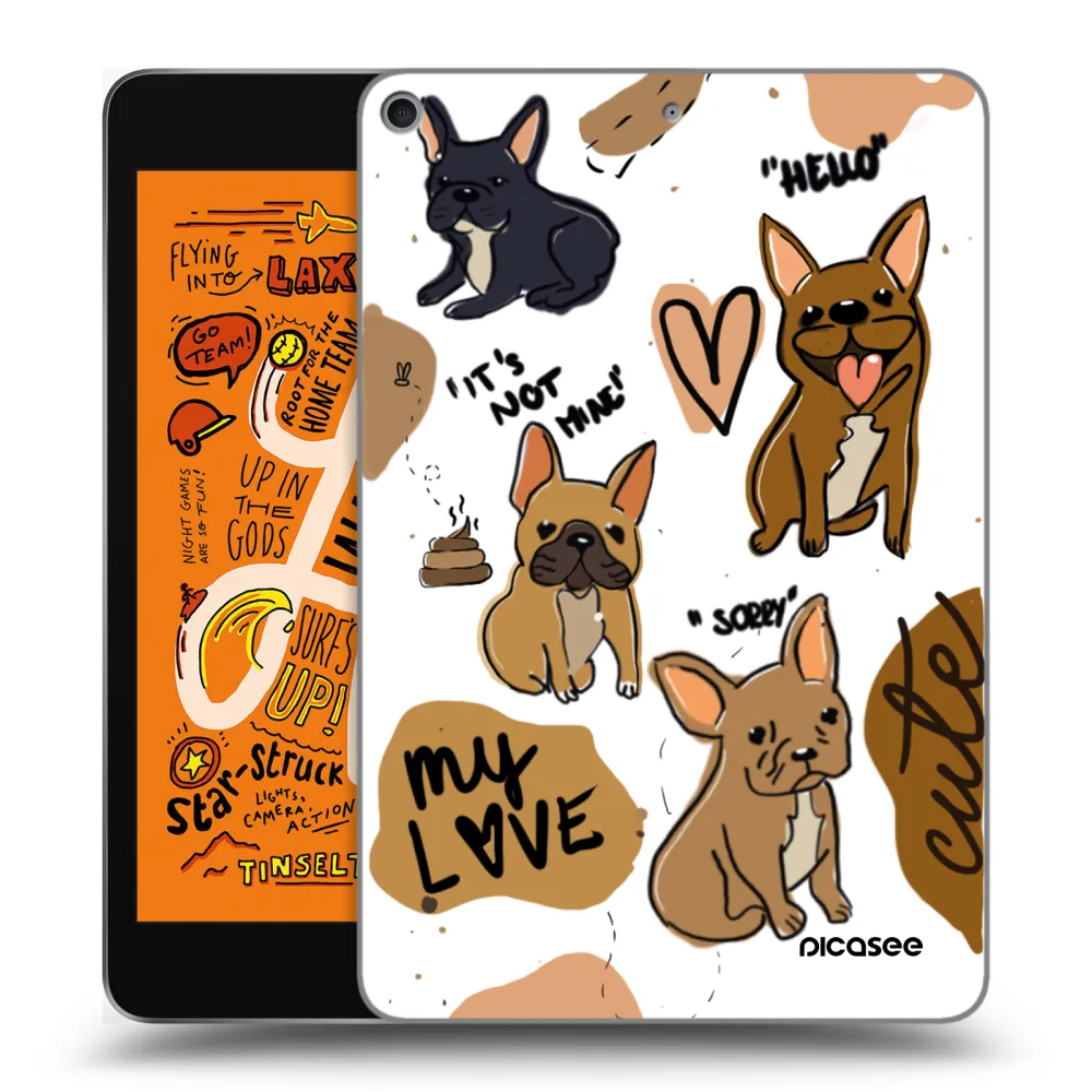 Picasee husă transparentă din silicon pentru Apple iPad mini 2019 (5. gen) - Frenchies