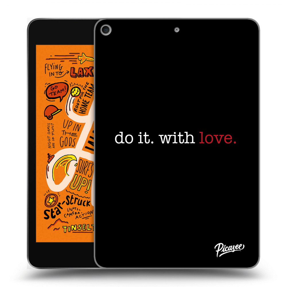 Picasee husă neagră din silicon pentru Apple iPad mini 2019 (5. gen) - Do it. With love.