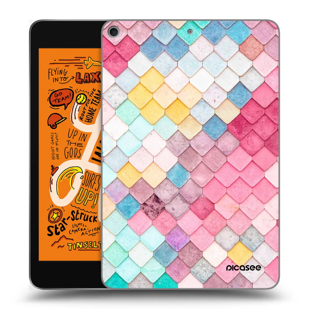 Picasee husă transparentă din silicon pentru Apple iPad mini 2019 (5. gen) - Colorful roof