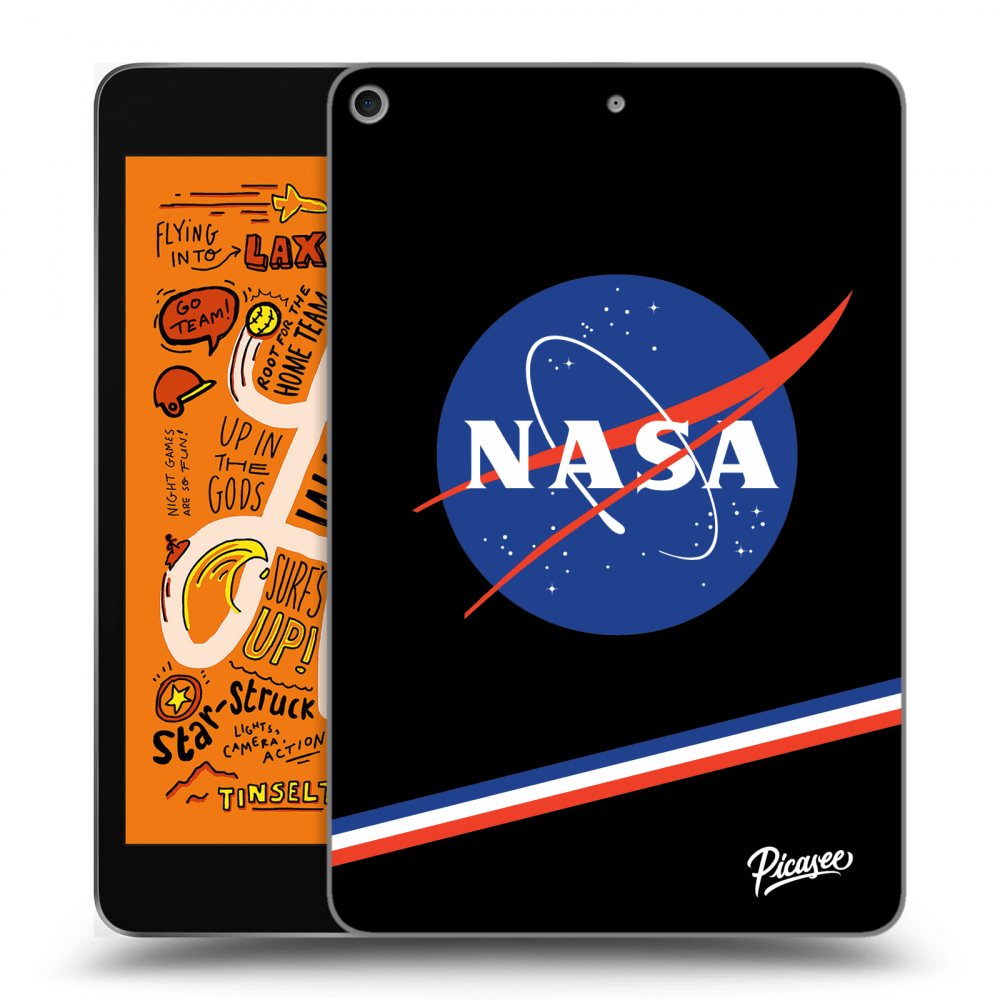 Picasee husă neagră din silicon pentru Apple iPad mini 2019 (5. gen) - NASA Original