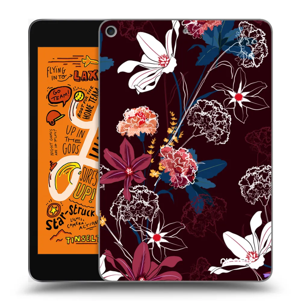 Picasee husă transparentă din silicon pentru Apple iPad mini 2019 (5. gen) - Dark Meadow