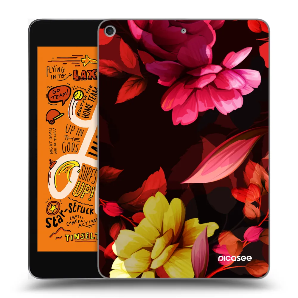 Picasee husă transparentă din silicon pentru Apple iPad mini 2019 (5. gen) - Dark Peonny