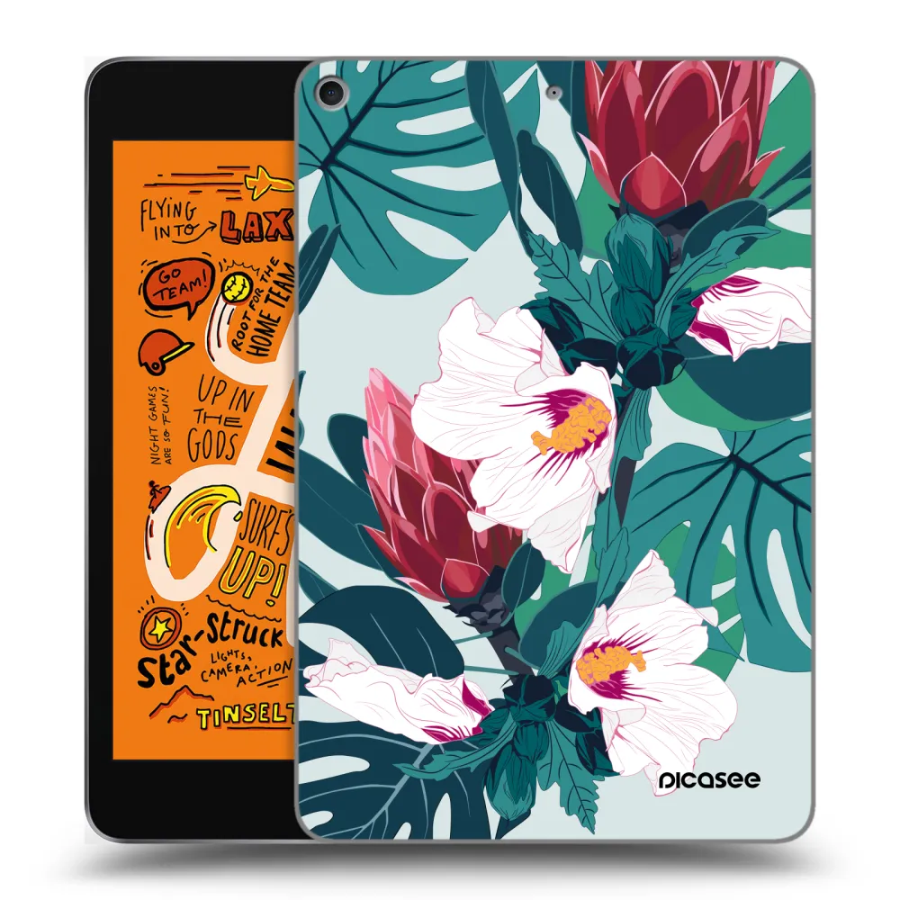 Picasee husă transparentă din silicon pentru Apple iPad mini 2019 (5. gen) - Rhododendron