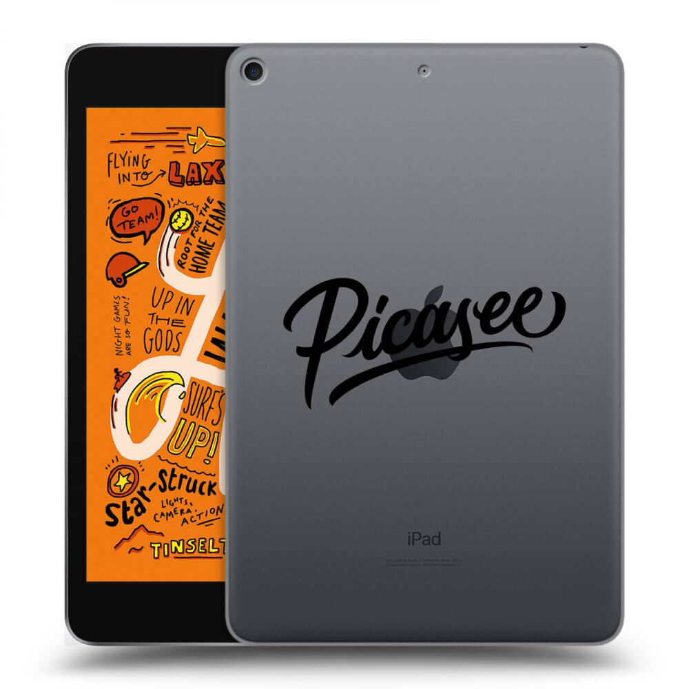 Picasee husă transparentă din silicon pentru Apple iPad mini 2019 (5. gen) - Picasee - old logo - black