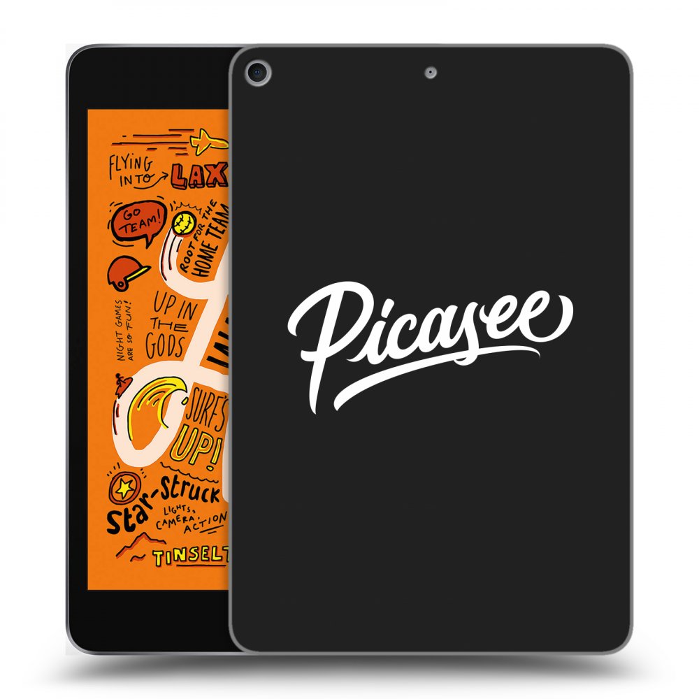 Picasee husă neagră din silicon pentru Apple iPad mini 2019 (5. gen) - Picasee - old logo - white