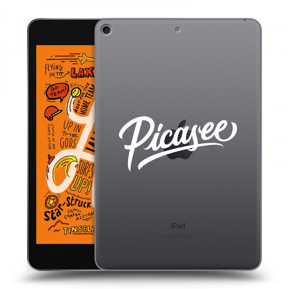 Picasee husă transparentă din silicon pentru Apple iPad mini 2019 (5. gen) - Picasee - old logo - white