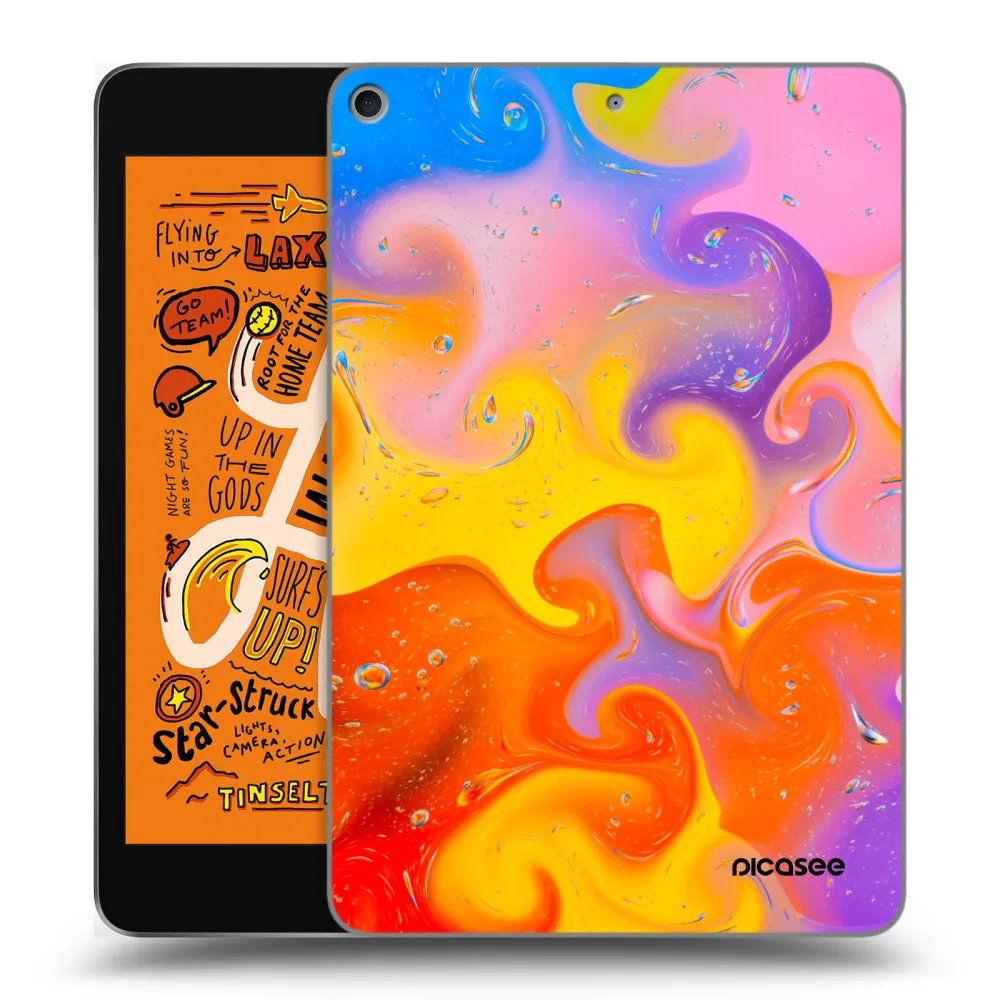 Picasee husă transparentă din silicon pentru Apple iPad mini 2019 (5. gen) - Bubbles