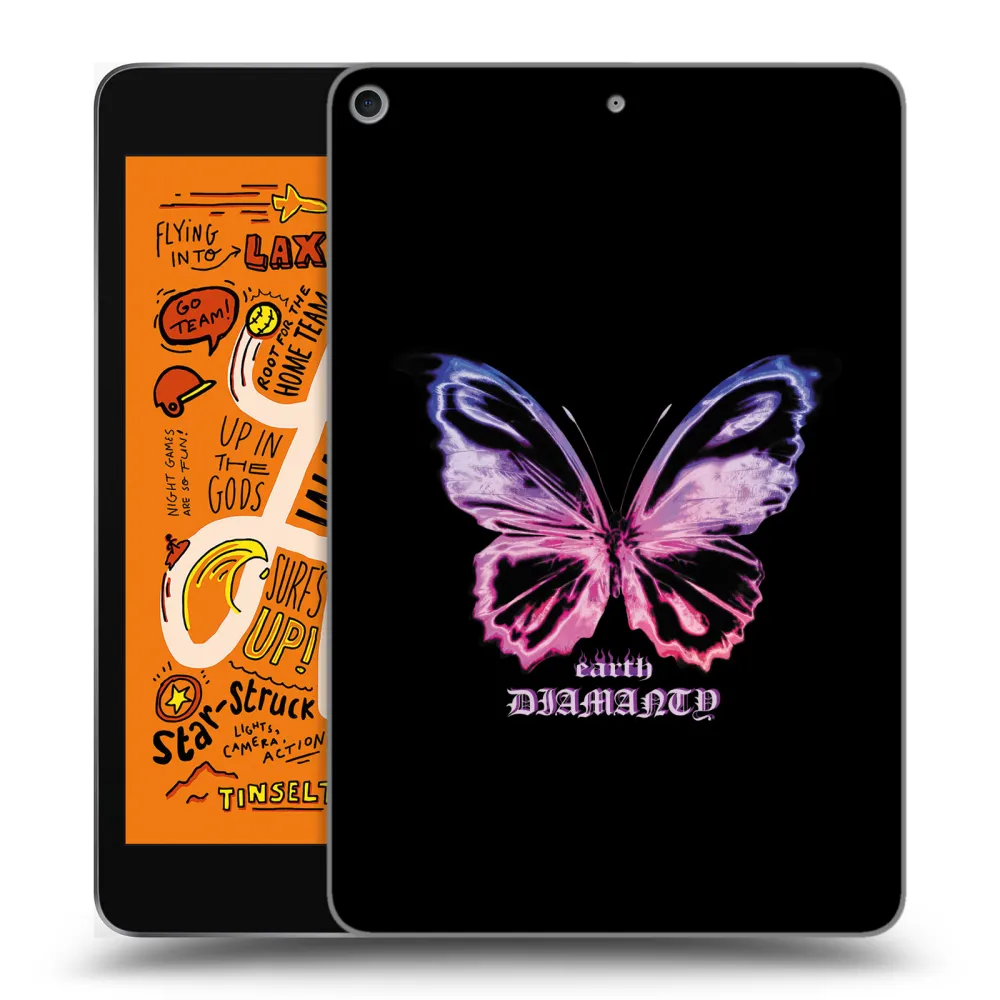 Picasee husă transparentă din silicon pentru Apple iPad mini 2019 (5. gen) - Diamanty Purple
