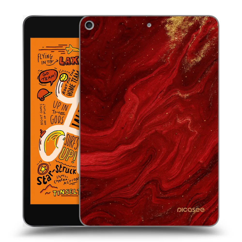 Picasee husă transparentă din silicon pentru Apple iPad mini 2019 (5. gen) - Red