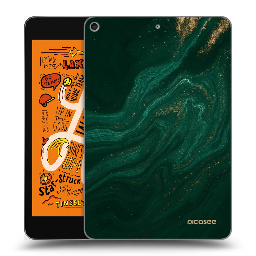 Picasee husă transparentă din silicon pentru Apple iPad mini 2019 (5. gen) - Green