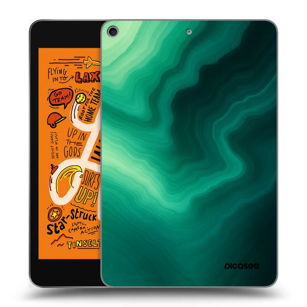 Picasee husă transparentă din silicon pentru Apple iPad mini 2019 (5. gen) - Malachite