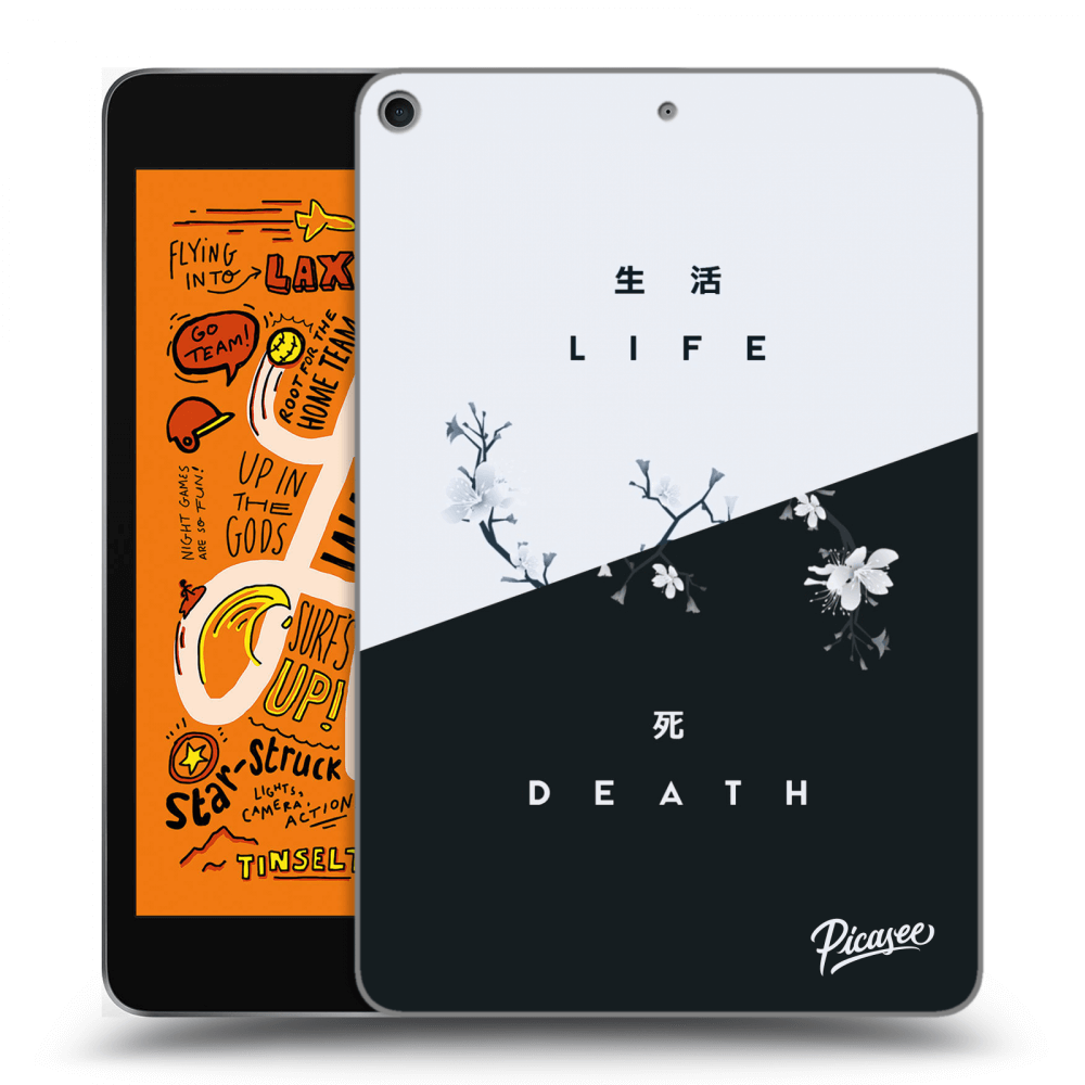 Picasee husă neagră din silicon pentru Apple iPad mini 2019 (5. gen) - Life - Death