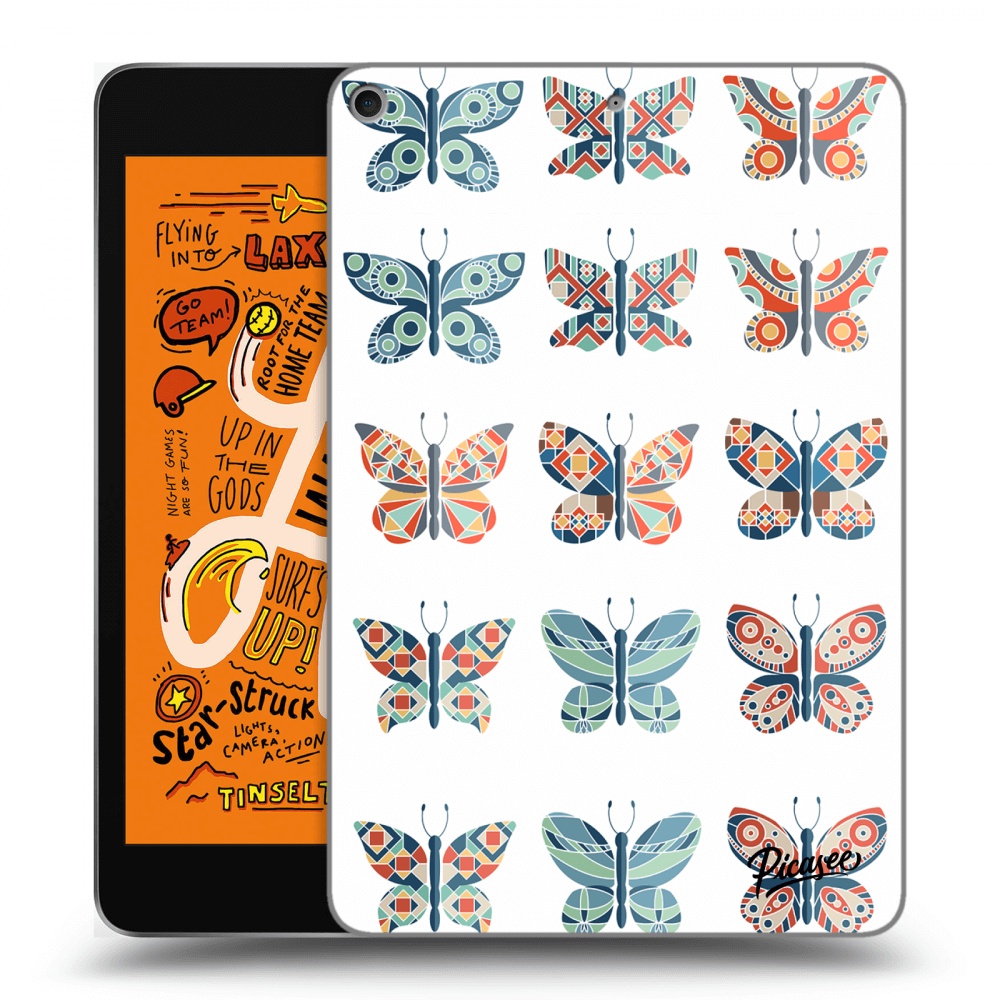 Picasee husă transparentă din silicon pentru Apple iPad mini 2019 (5. gen) - Butterflies