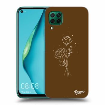 Husă pentru Huawei P40 Lite - Brown flowers