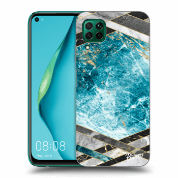 Husă pentru Huawei P40 Lite - Blue geometry