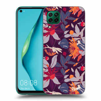 Husă pentru Huawei P40 Lite - Purple Leaf