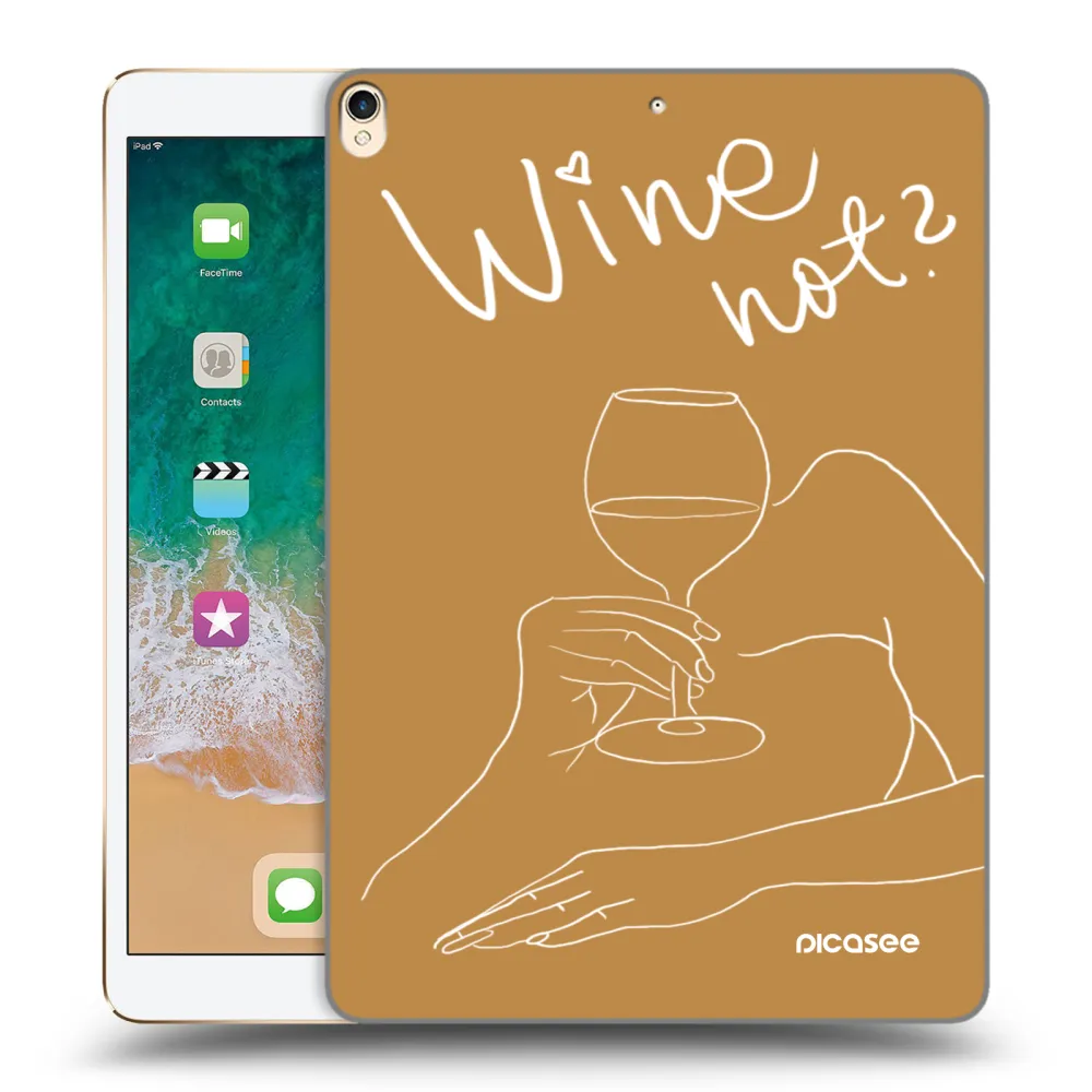 Picasee husă transparentă din silicon pentru Apple iPad Pro 10.5" 2017 (2. gen) - Wine not