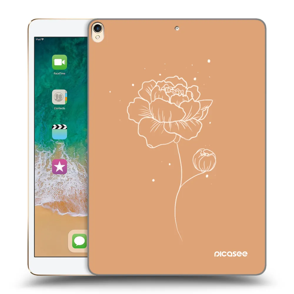 Picasee husă transparentă din silicon pentru Apple iPad Pro 10.5" 2017 (2. gen) - Peonies