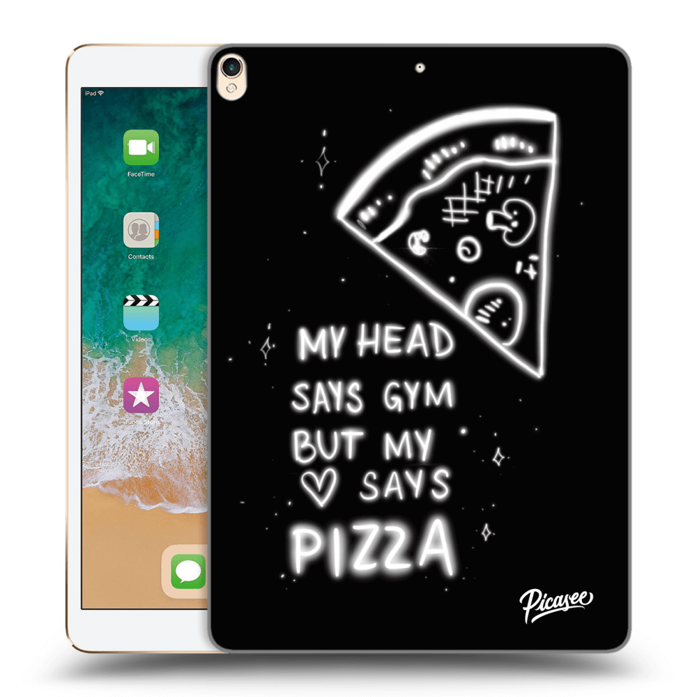 Picasee husă neagră din silicon pentru Apple iPad Pro 10.5" 2017 (2. gen) - Pizza
