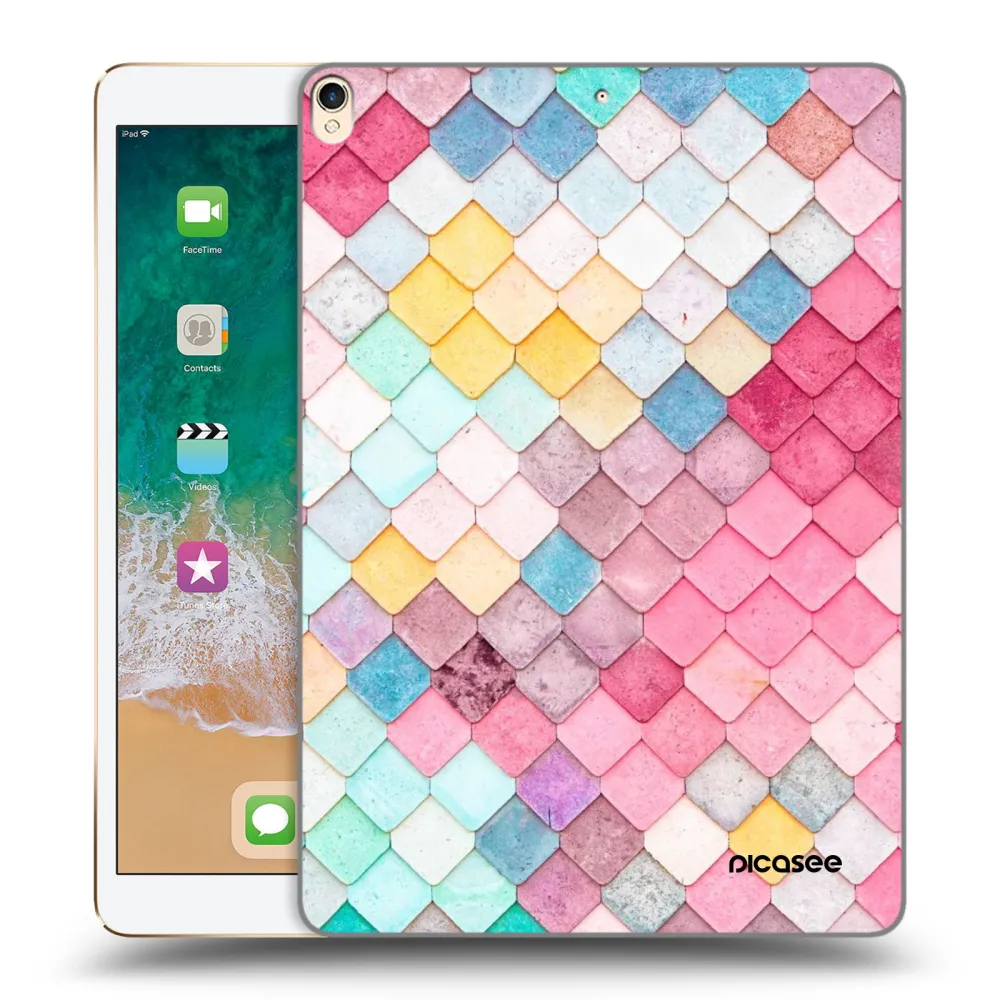Picasee husă transparentă din silicon pentru Apple iPad Pro 10.5" 2017 (2. gen) - Colorful roof