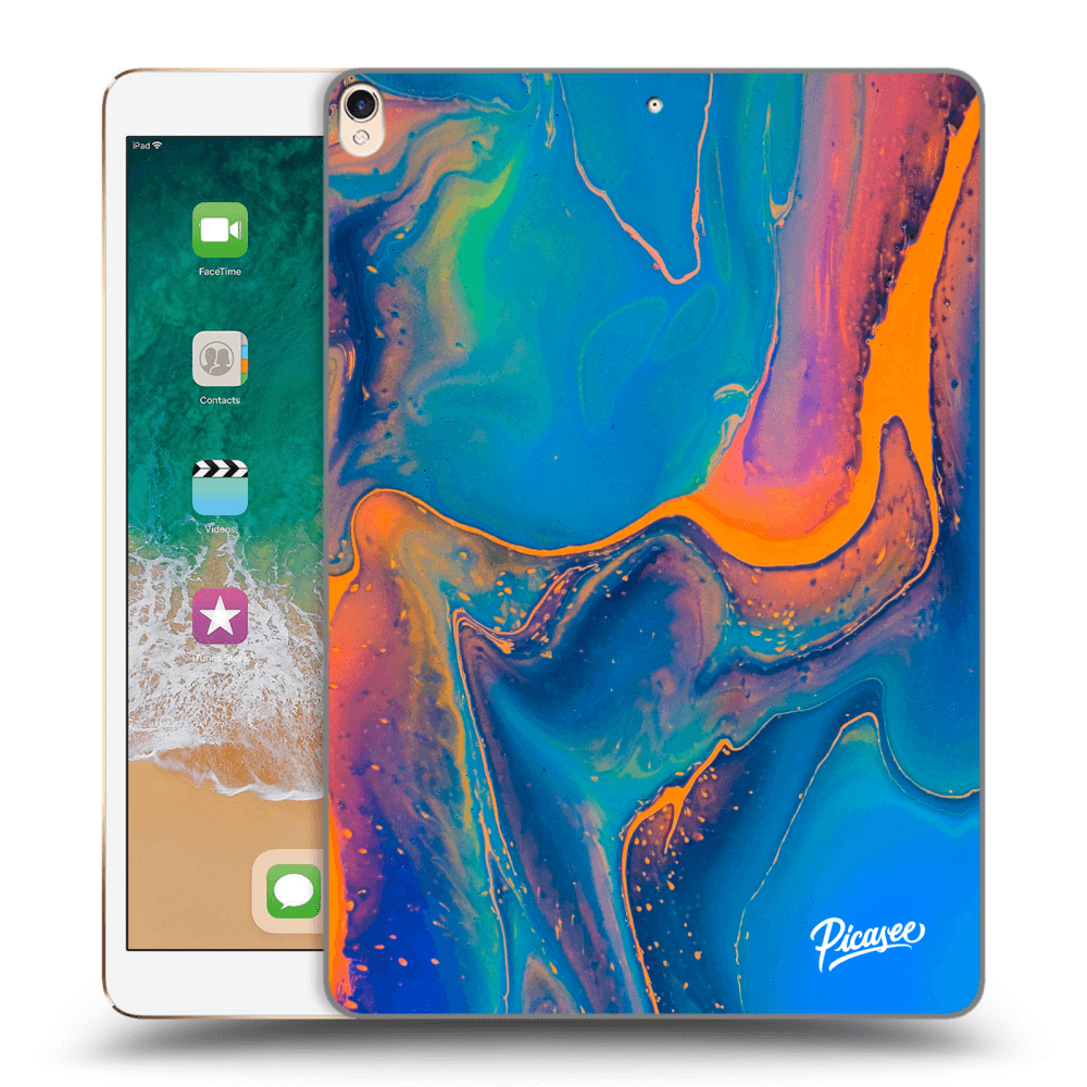 Picasee husă transparentă din silicon pentru Apple iPad Pro 10.5" 2017 (2. gen) - Rainbow