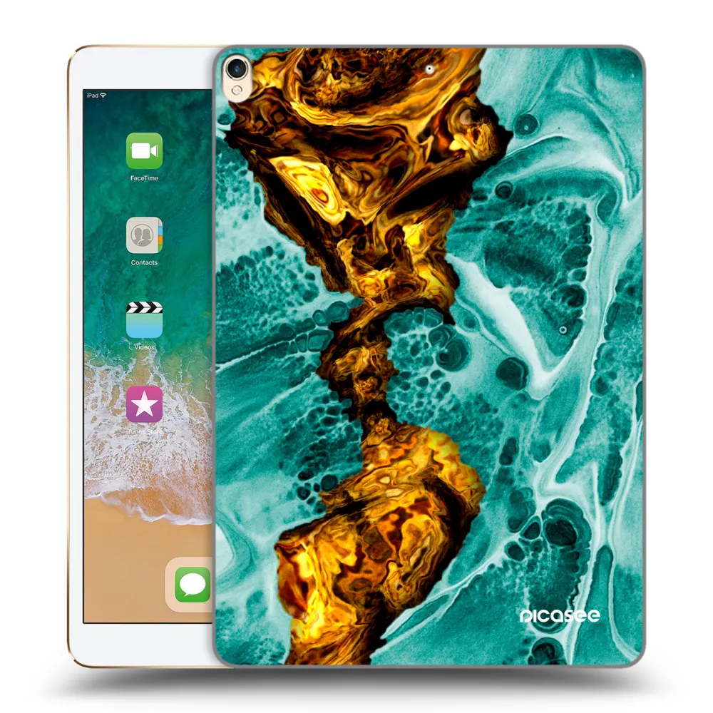 Picasee husă transparentă din silicon pentru Apple iPad Pro 10.5" 2017 (2. gen) - Goldsky