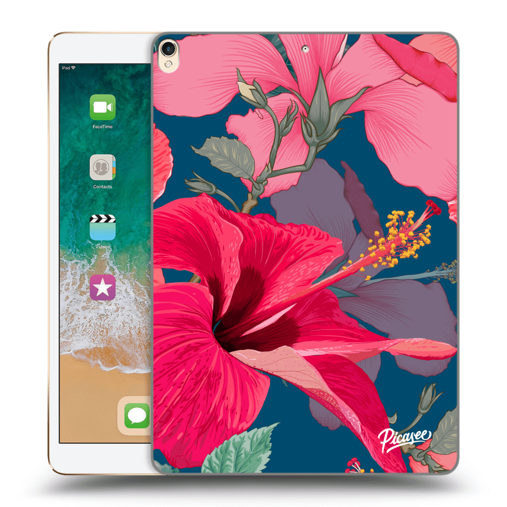 Picasee husă transparentă din silicon pentru Apple iPad Pro 10.5" 2017 (2. gen) - Hibiscus