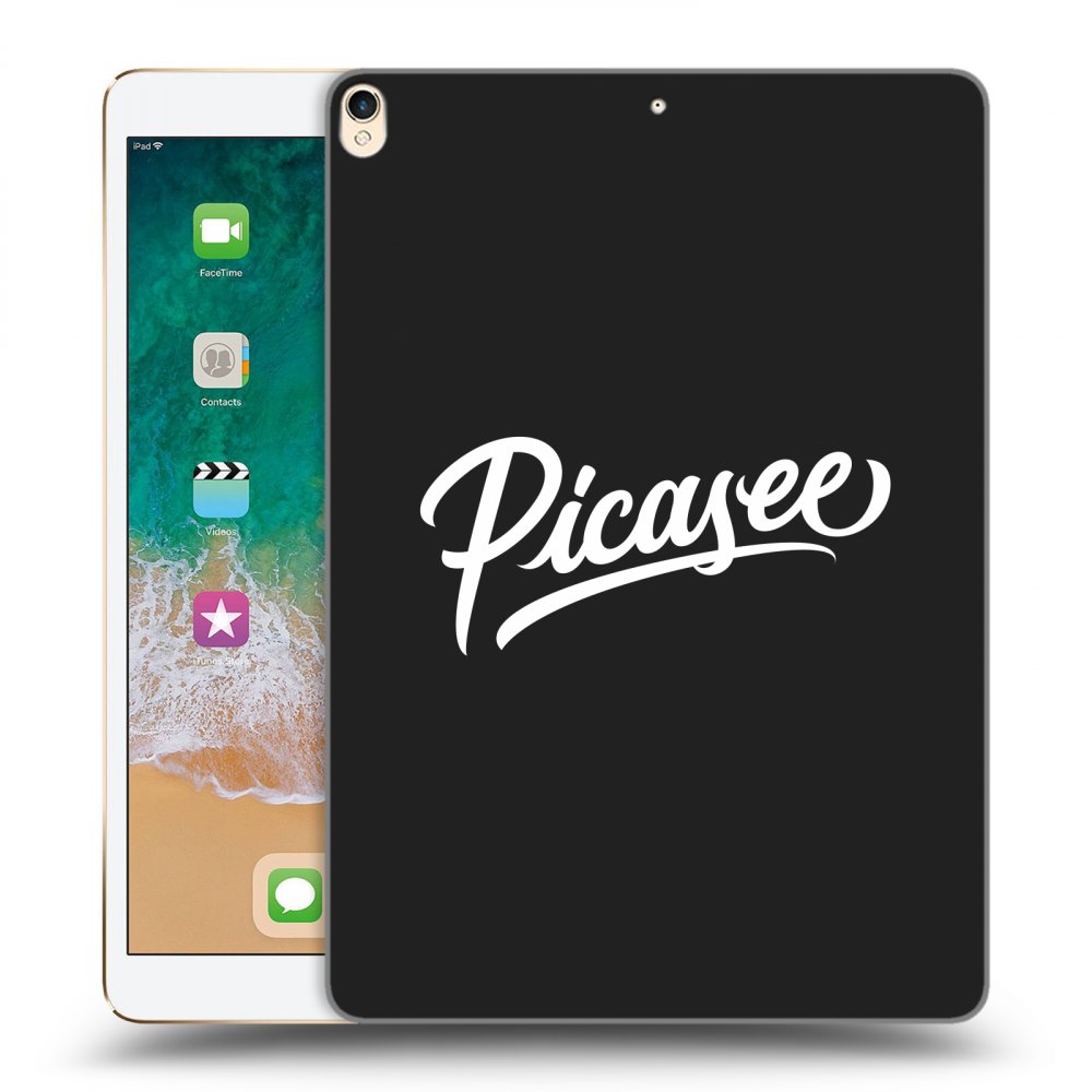Picasee husă neagră din silicon pentru Apple iPad Pro 10.5" 2017 (2. gen) - Picasee - old logo - white