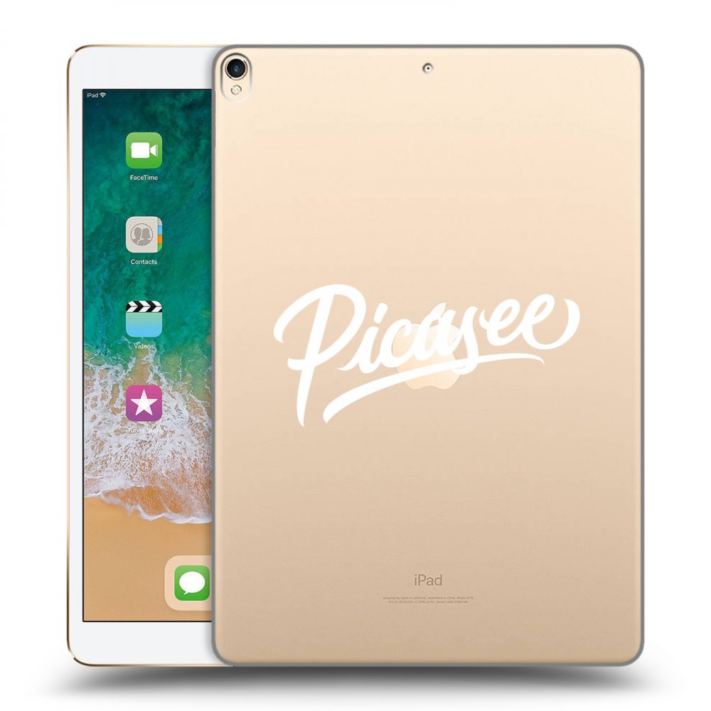 Picasee husă transparentă din silicon pentru Apple iPad Pro 10.5" 2017 (2. gen) - Picasee - old logo - white