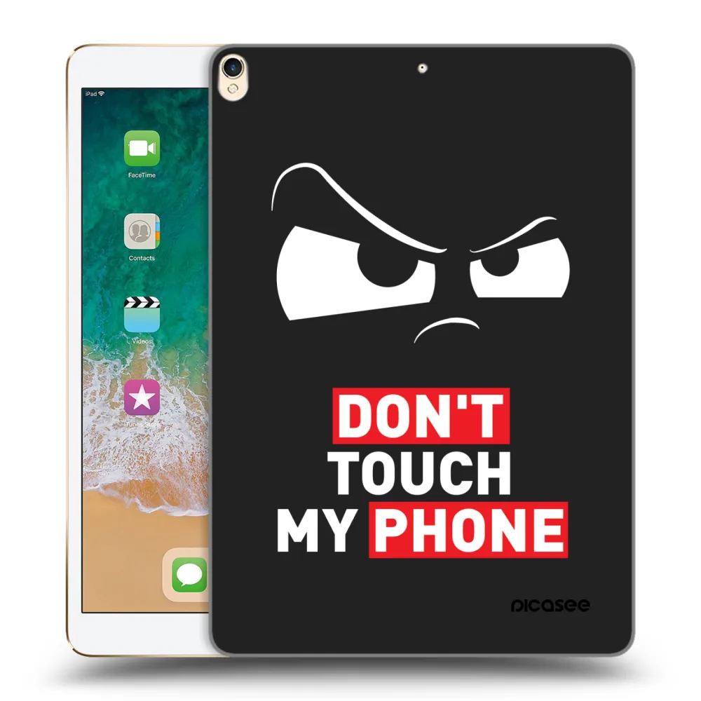 Picasee husă neagră din silicon pentru Apple iPad Pro 10.5" 2017 (2. gen) - Cloudy Eye - Transparent