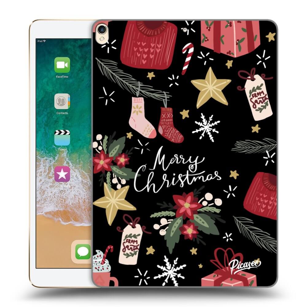 Picasee husă neagră din silicon pentru Apple iPad Pro 10.5" 2017 (2. gen) - Christmas
