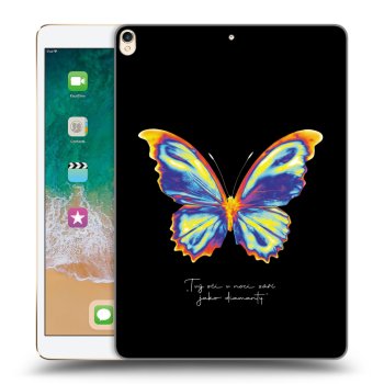 Picasee husă transparentă din silicon pentru Apple iPad Pro 10.5" 2017 (2. gen) - Diamanty Black