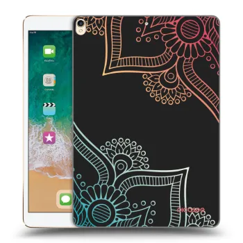 Picasee husă neagră din silicon pentru Apple iPad Pro 10.5" 2017 (2. gen) - Flowers pattern