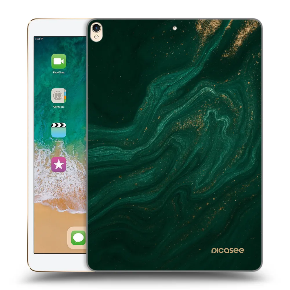 Picasee husă transparentă din silicon pentru Apple iPad Pro 10.5" 2017 (2. gen) - Green
