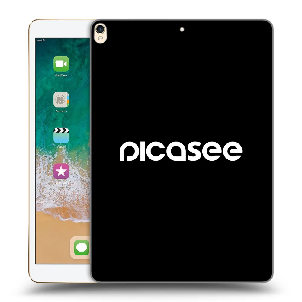 Picasee husă neagră din silicon pentru Apple iPad Pro 10.5" 2017 (2. gen) - Picasee - new logo - white