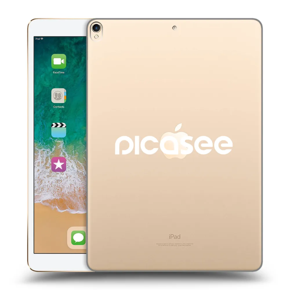 Picasee husă transparentă din silicon pentru Apple iPad Pro 10.5" 2017 (2. gen) - Picasee - new logo - white
