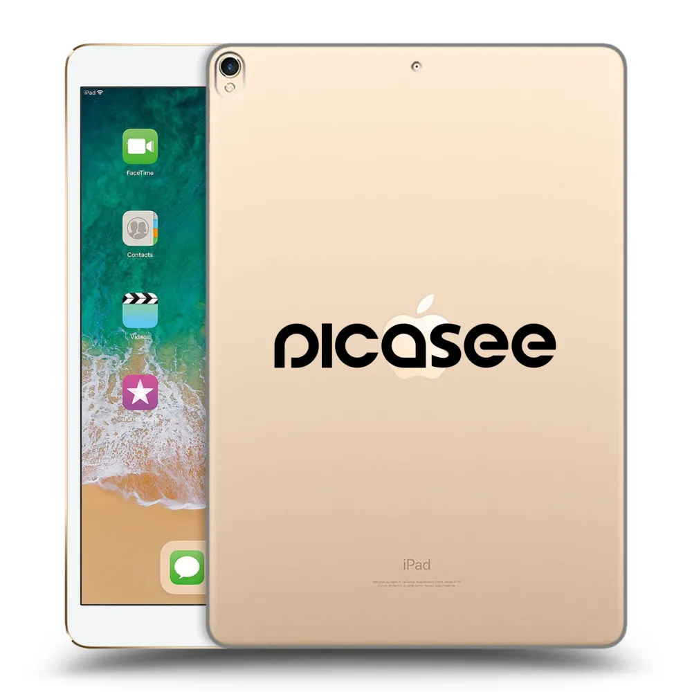 Picasee husă transparentă din silicon pentru Apple iPad Pro 10.5" 2017 (2. gen) - Picasee - new logo - black
