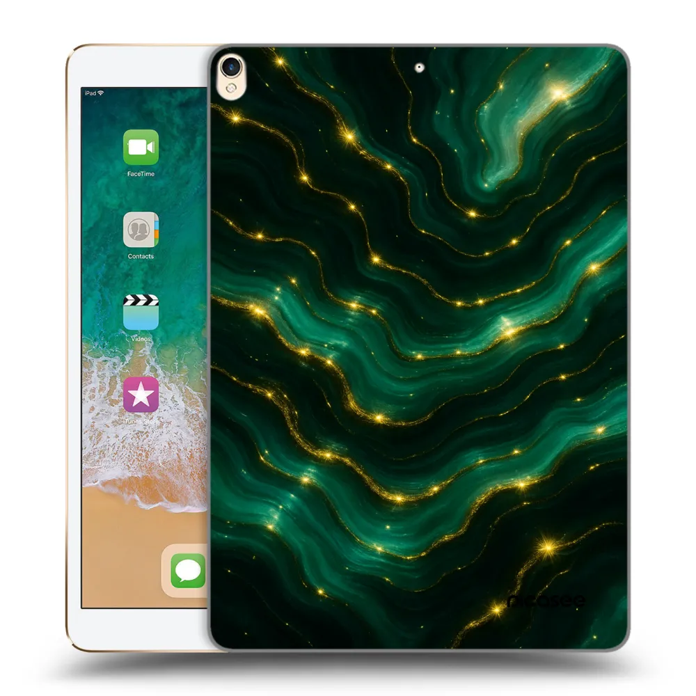 Picasee husă transparentă din silicon pentru Apple iPad Pro 10.5" 2017 (2. gen) - Emerald